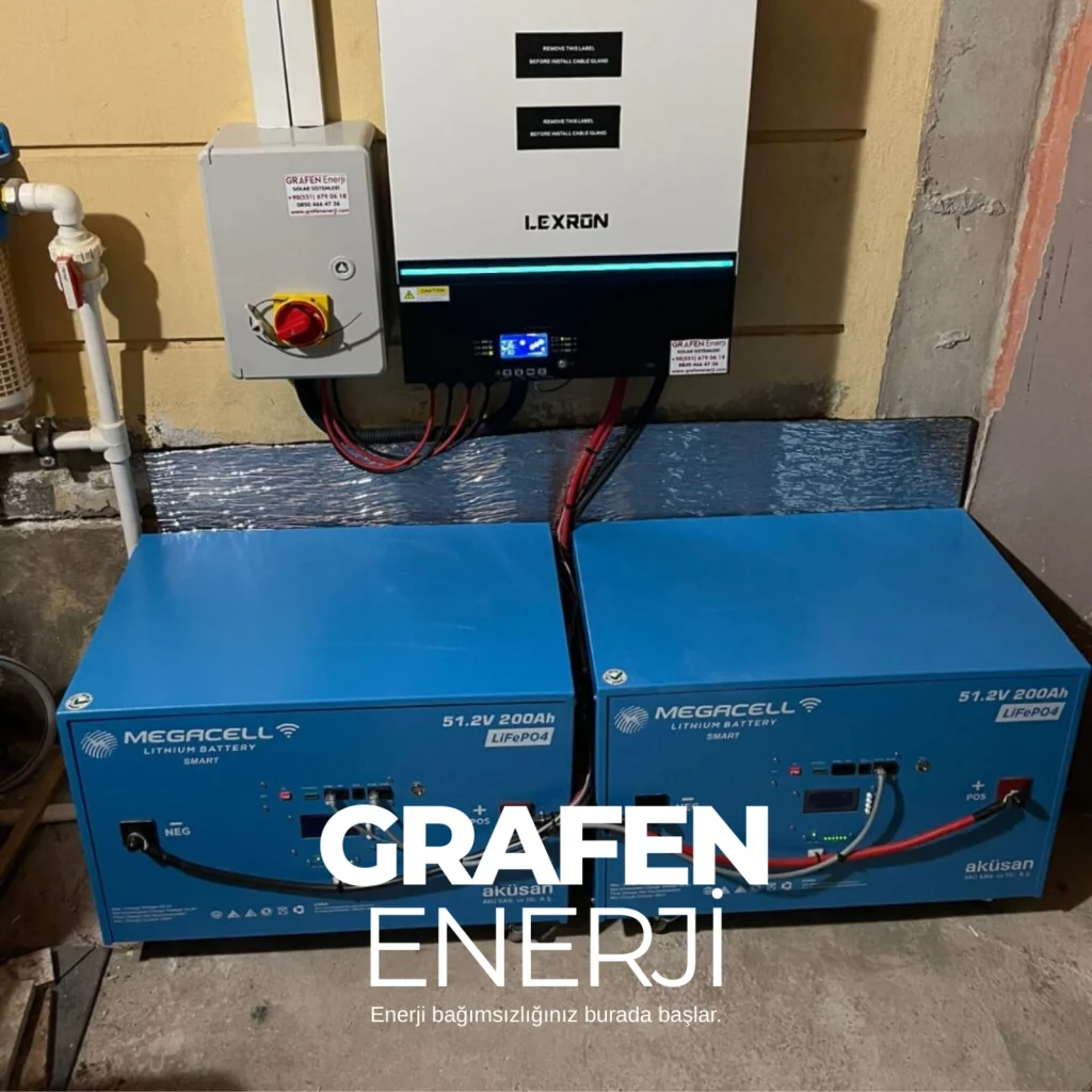villa solar akü projesi